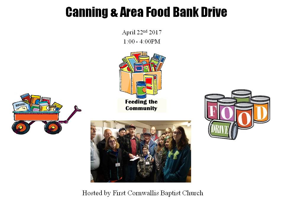Canning Area Food Bank Drive website