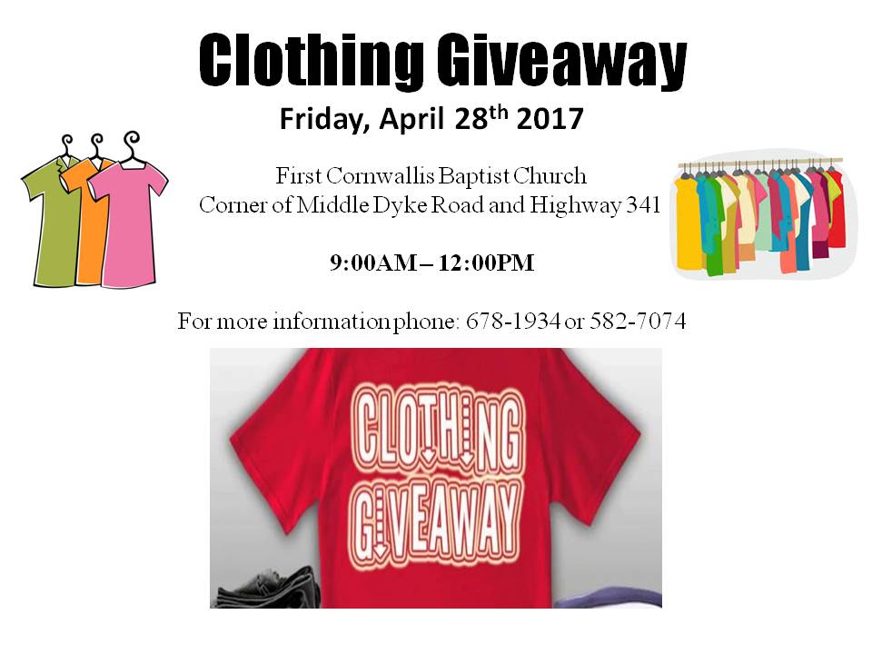 Clothing Giveaway website
